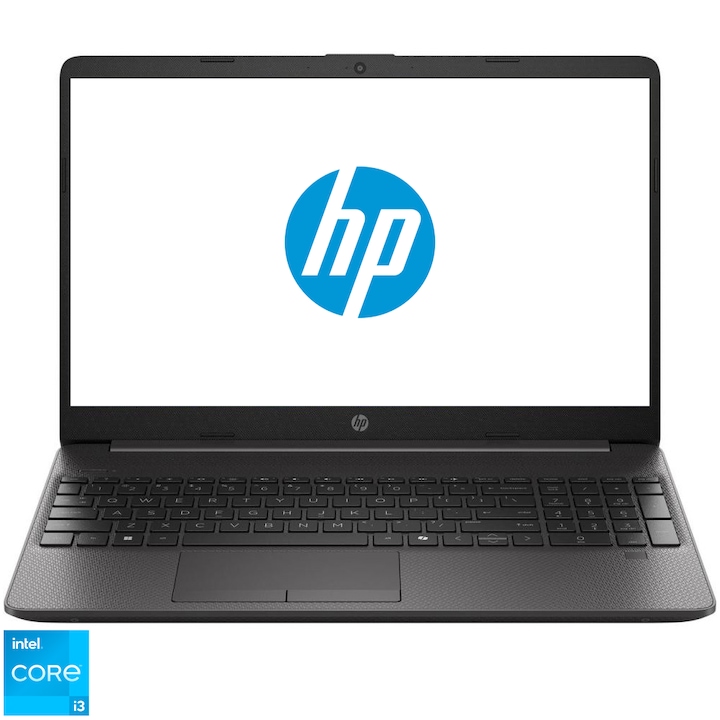 Laptop HP 250R G9 cu procesor Intel® Core™ i3-1315U pana la 4.5GHz, 15.6", Full HD, 16GB DDR4 RAM, 512GB SSD, Intel® UHD Graphics, Free DOS, Dark ash silver
