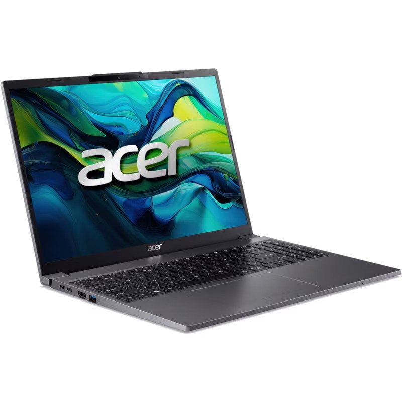 Laptop Acer Aspire Go 15 AG15-51P-79QH cu procesor Intel® Core™ i7-1355U pana la 5.0GHz, 15.3'', WUXGA, IPS, 24 GB DDR5 RAM, 1 TB SSD, Intel® UHD Graphics, Windows 11 Pro, Steel Gray