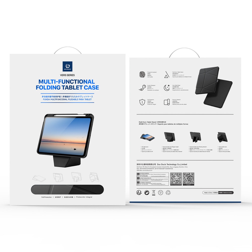 Husa Dux Ducis Vers compatibila cu iPad Pro 11 inch 2024 / 2025, Negru