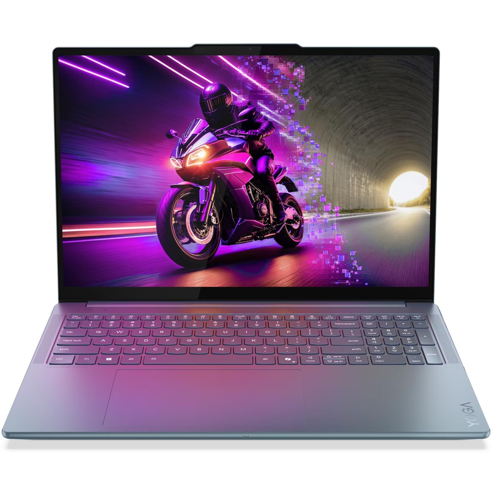 Laptop Lenovo Yoga Pro 9 16IAH10 cu procesor Intel® Core™ Ultra 9 285H pana la 5.4GHz, 16" 3.2K, OLED, 120Hz, Touch, 32GB LPDDR5x RAM, 1TB SSD, NVIDIA® GeForce RTX™ 5060 8GB GDDR7, Windows® 11 Home, Tidal Teal, 3y on-site Premium Care