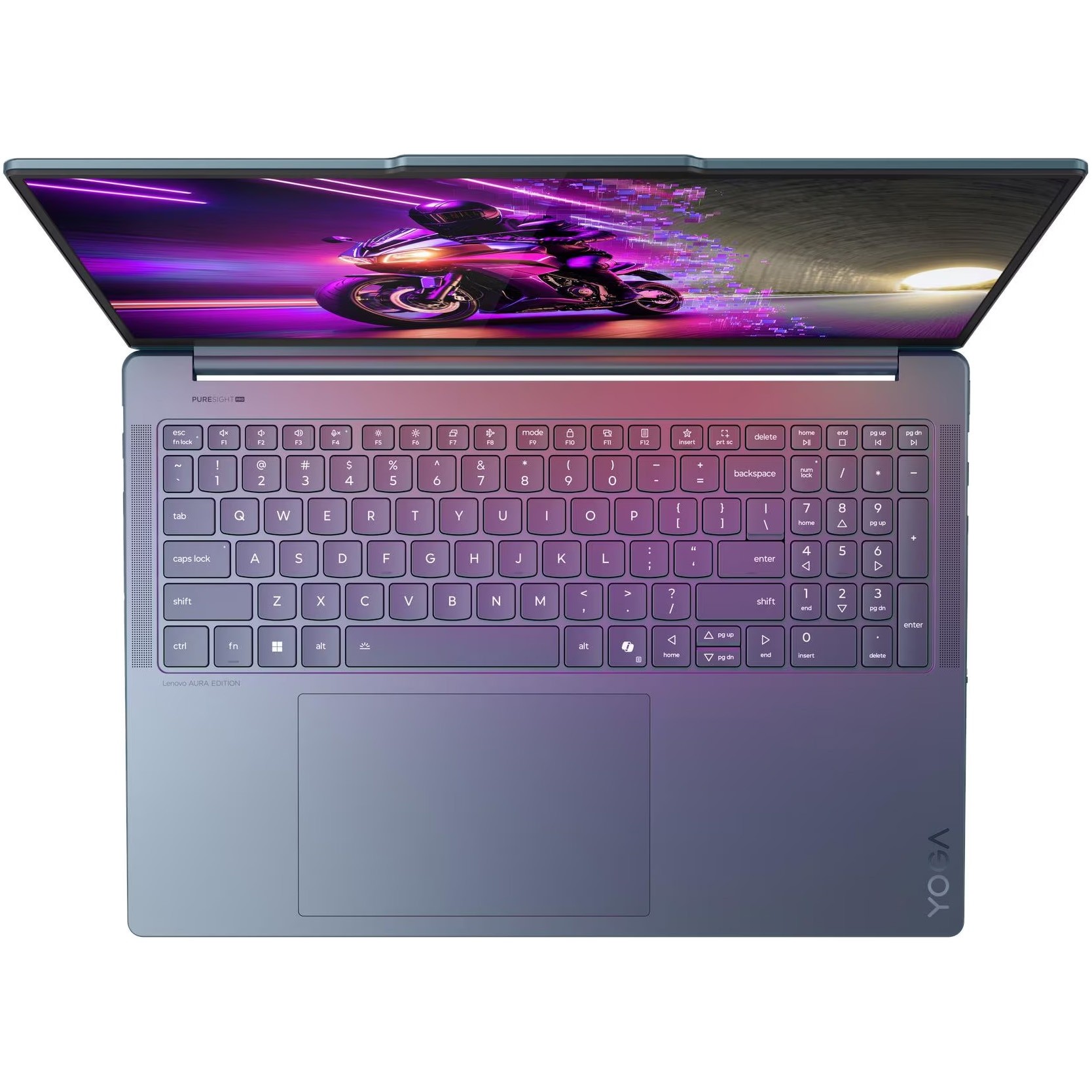 Laptop Lenovo Yoga Pro 9 16IAH10 cu procesor Intel® Core™ Ultra 9 285H pana la 5.4GHz, 16" 3.2K, OLED, 120Hz, Touch, 32GB LPDDR5x RAM, 1TB SSD, NVIDIA® GeForce RTX™ 5060 8GB GDDR7, Windows® 11 Home, Tidal Teal, 3y on-site Premium Care