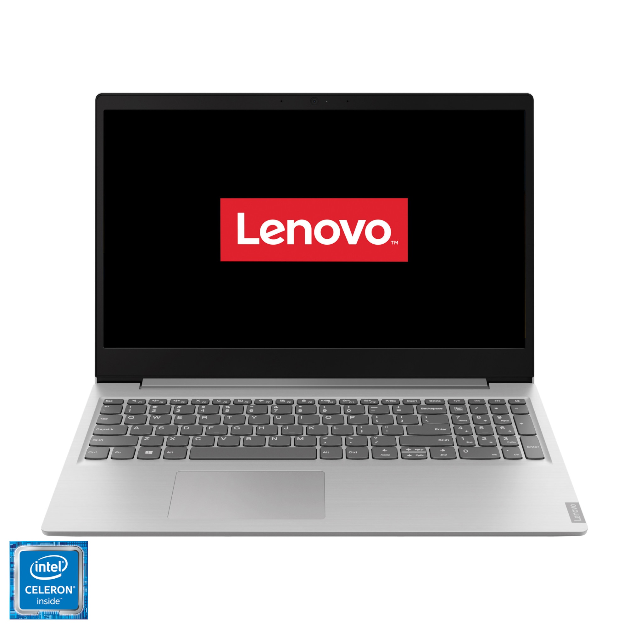Laptop Lenovo Ideapad S145-15IGM cu procesor Intel® Celeron® N4000 pana la 2.60 GHz, 15.6", HD, 4GB, 256GB SSD, Intel® UHD Graphics 600, Free DOS, Platinum Grey