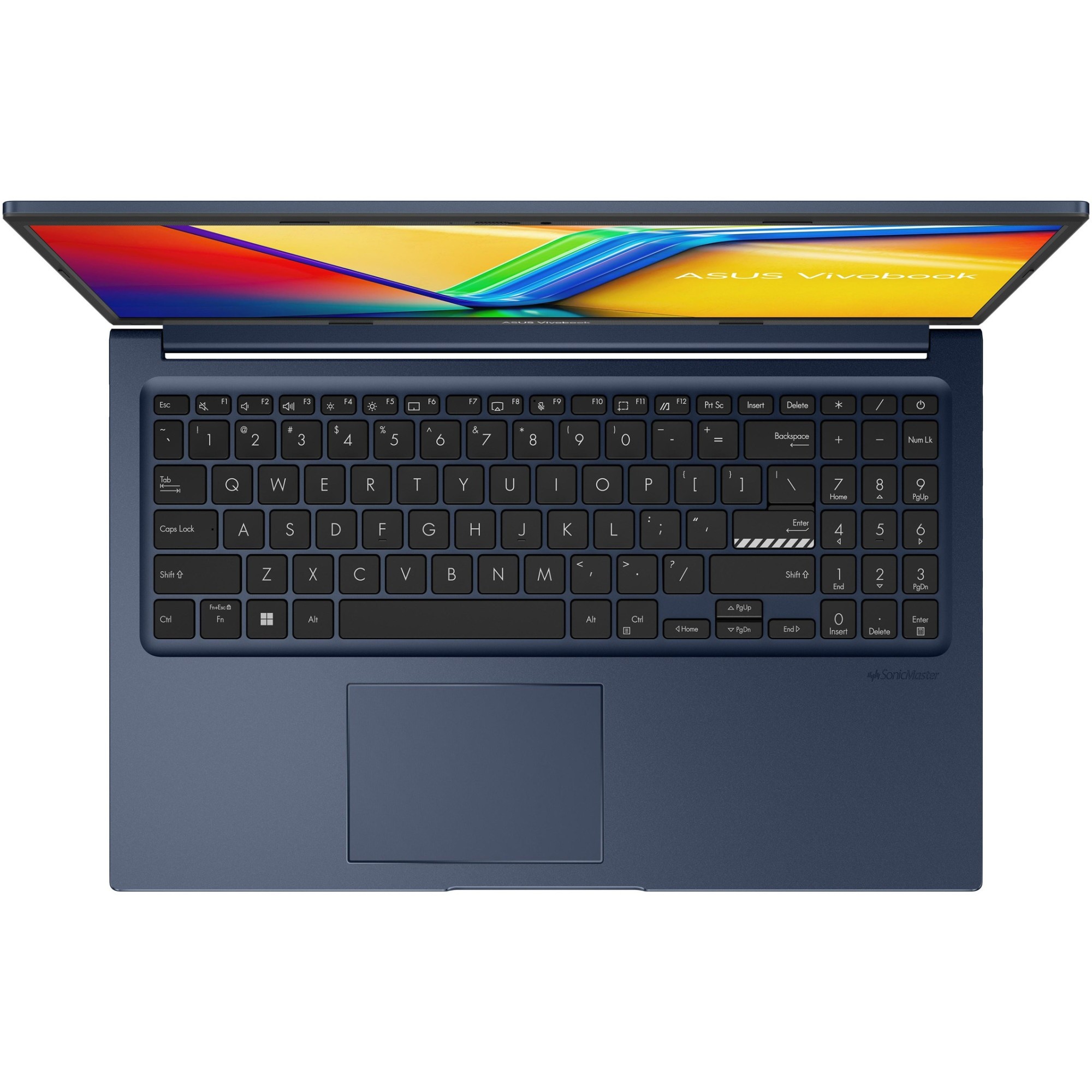 Laptop ASUS Vivobook 15 A1504VA cu procesor Intel® Core™ i5-1335U pana la 4.6GHz, 15.6'', Full HD, IPS, 16GB DDR4, 512GB SSD, Intel Iris Xᵉ Graphics, No OS, Quiet Blue