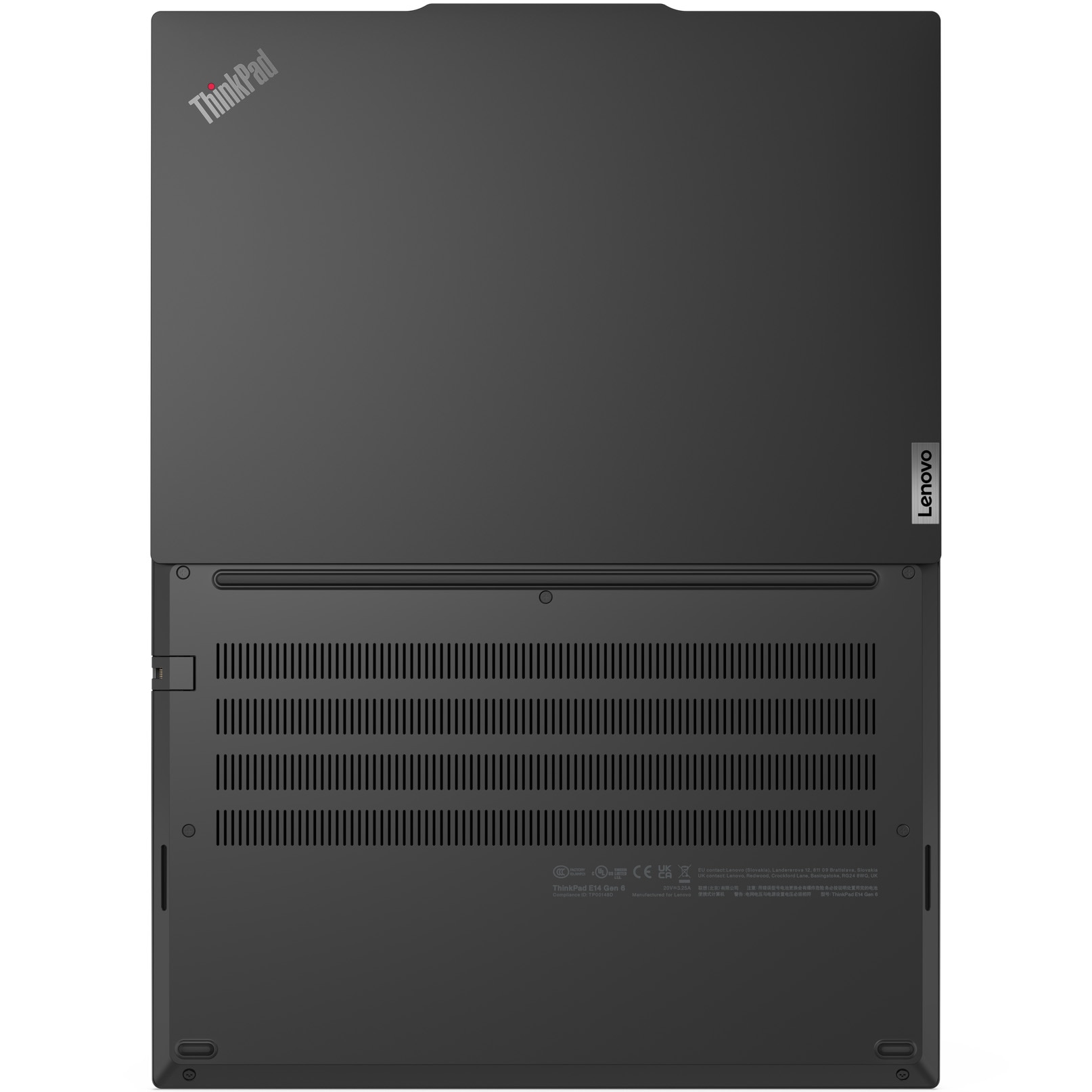 Laptop Lenovo ThinkPad E14 Gen 6 cu procesor AMD Ryzen™ 5 7535HS pana la 4.55GHz, 14" WUXGA, IPS, 16GB DDR5 RAM, 512GB SSD, AMD Radeon™ 660M Graphics, Windows® 11 Pro, Black, 3Y Onsite upgrade