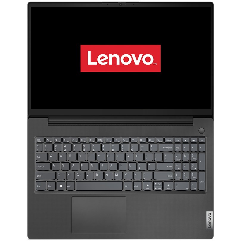 Laptop Lenovo V15 G4 AMN cu procesor AMD Ryzen™ 5 7520U pana la 4.30 GHz, 15.6", Full HD, 8GB DDR5, 256GB SSD, AMD Radeon™ 610M Graphics, No OS, Business Black