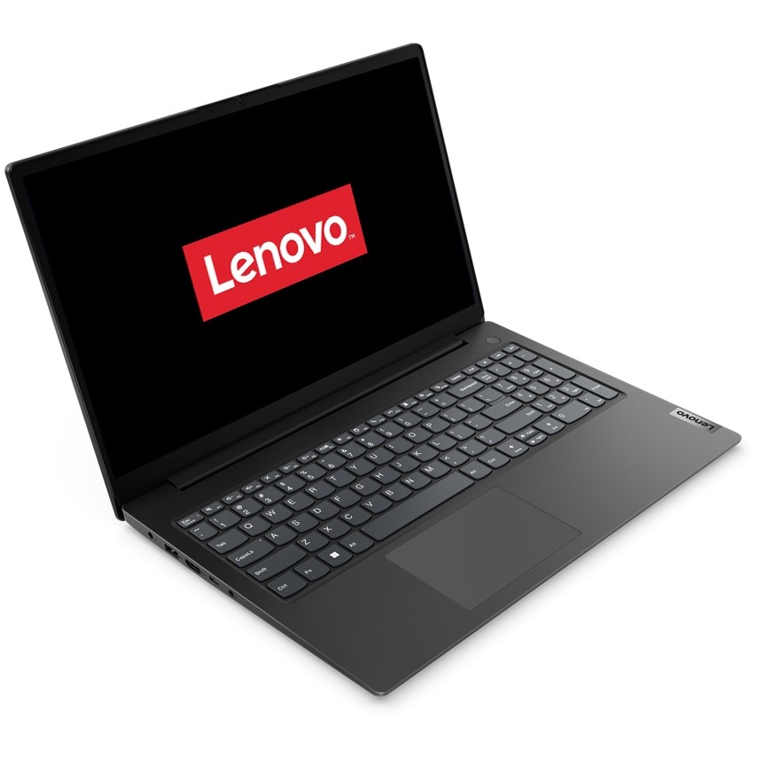 Laptop Lenovo V15 G4 AMN cu procesor AMD Ryzen™ 5 7520U pana la 4.30 GHz, 15.6", Full HD, 8GB DDR5, 256GB SSD, AMD Radeon™ 610M Graphics, No OS, Business Black