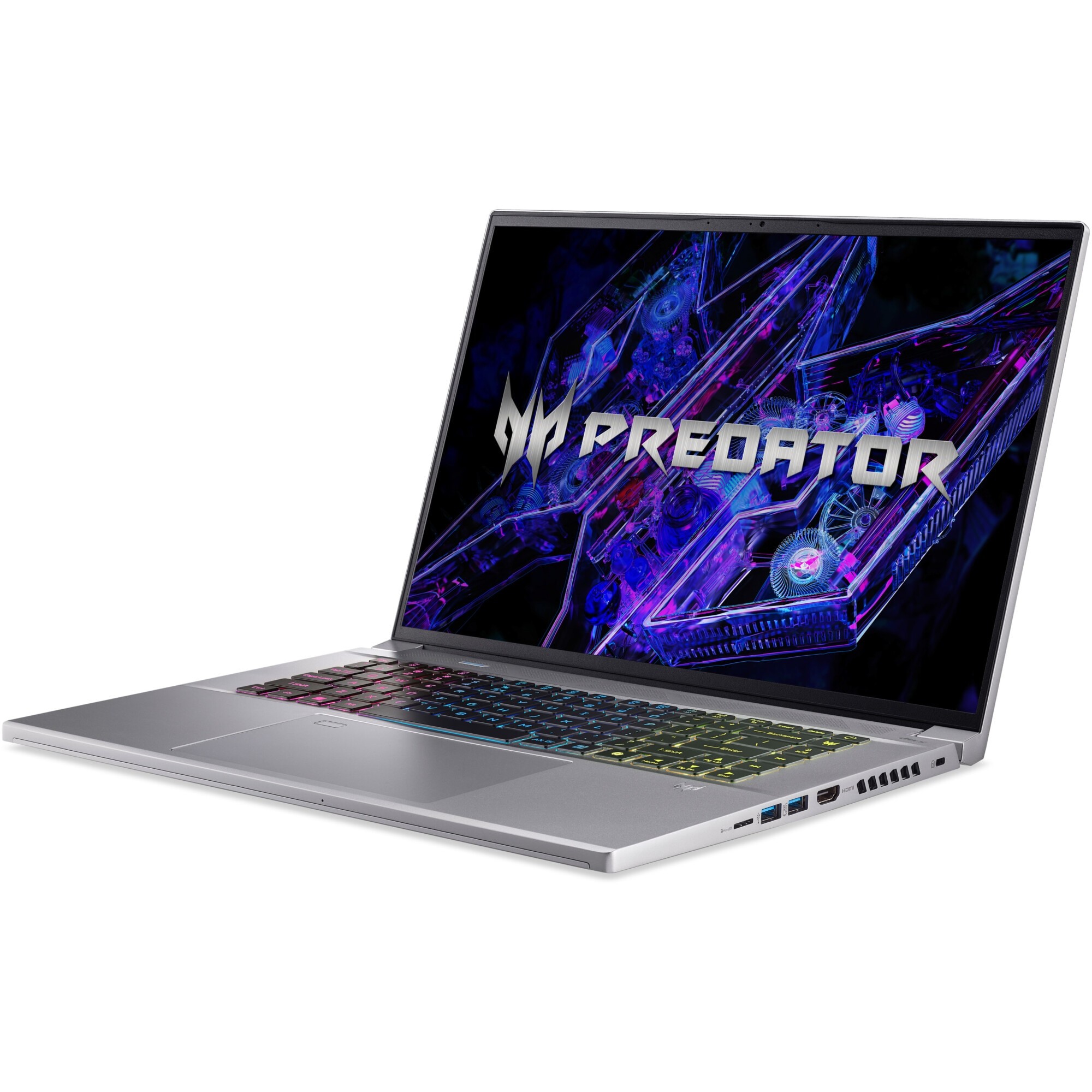 Laptop Gaming Acer Predator Triton Neo 16 PTN16-51 cu procesor Intel® Core™ Ultra 7 155H pana la 4.8GHz, 16'' WUXGA, 165Hz, IPS, 16GB LPDDR5X RAM, 1TB SSD, NVIDIA® GeForce RTX 4050 6GB GDDR6, No OS, Sparkly Silver