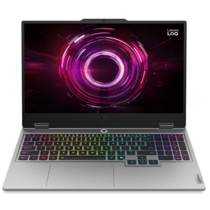 Laptop Lenovo LOQ FHD 15.6 inch AMD Ryzen 5 220 32GB 512GB SSD RTX 5050 Free Dos Luna Grey