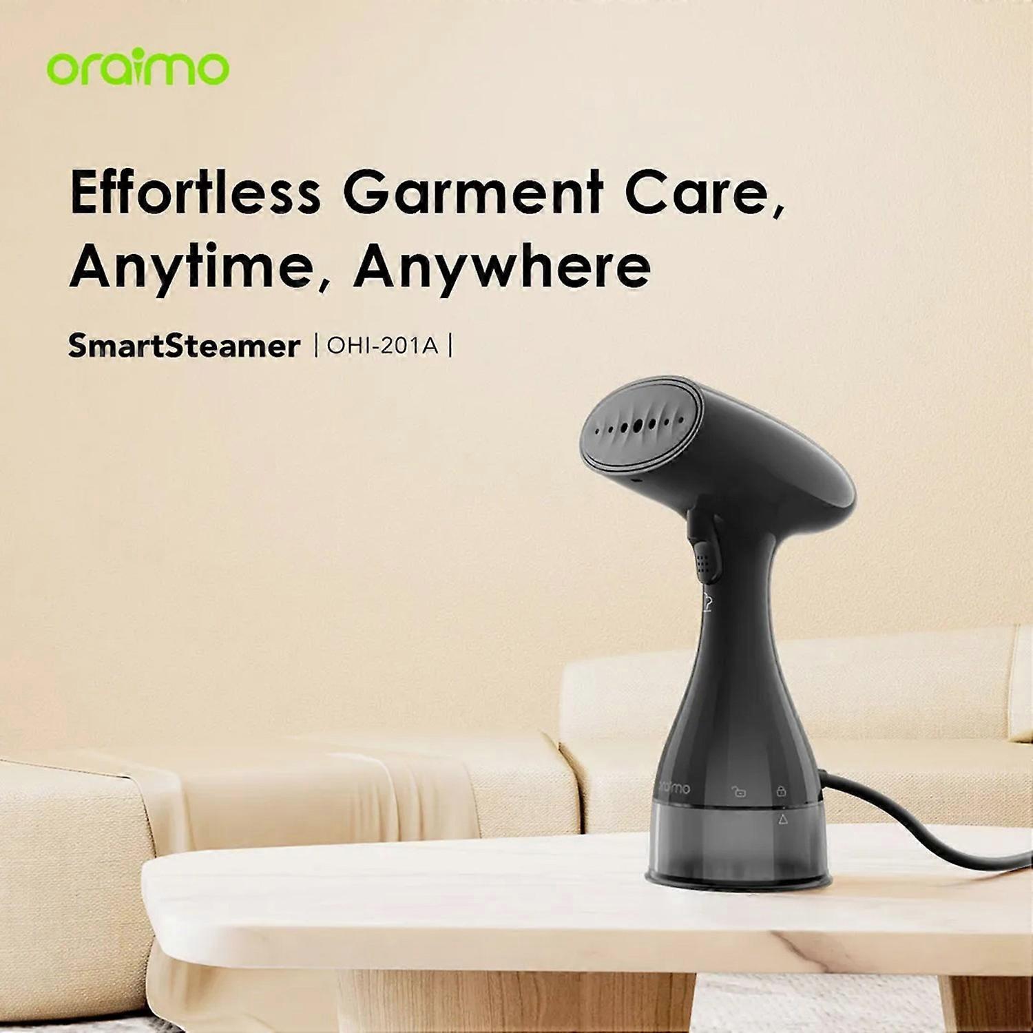Fier de calcat cu abur portabil Oraimo Smartsteamer 1500W, preincalzire rapida, design compact, negru