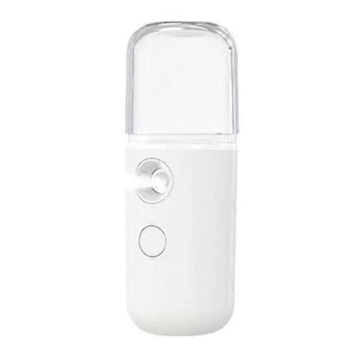 Steamer de calcat portabil, 30ml, incalzire rapida, fara fir, alb