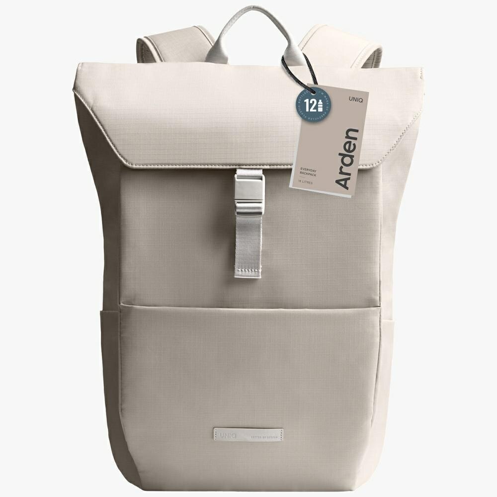 Rucsac Uniq Arden, Compatibil cu laptop de 15 inch, Capacitate 18L, Bej