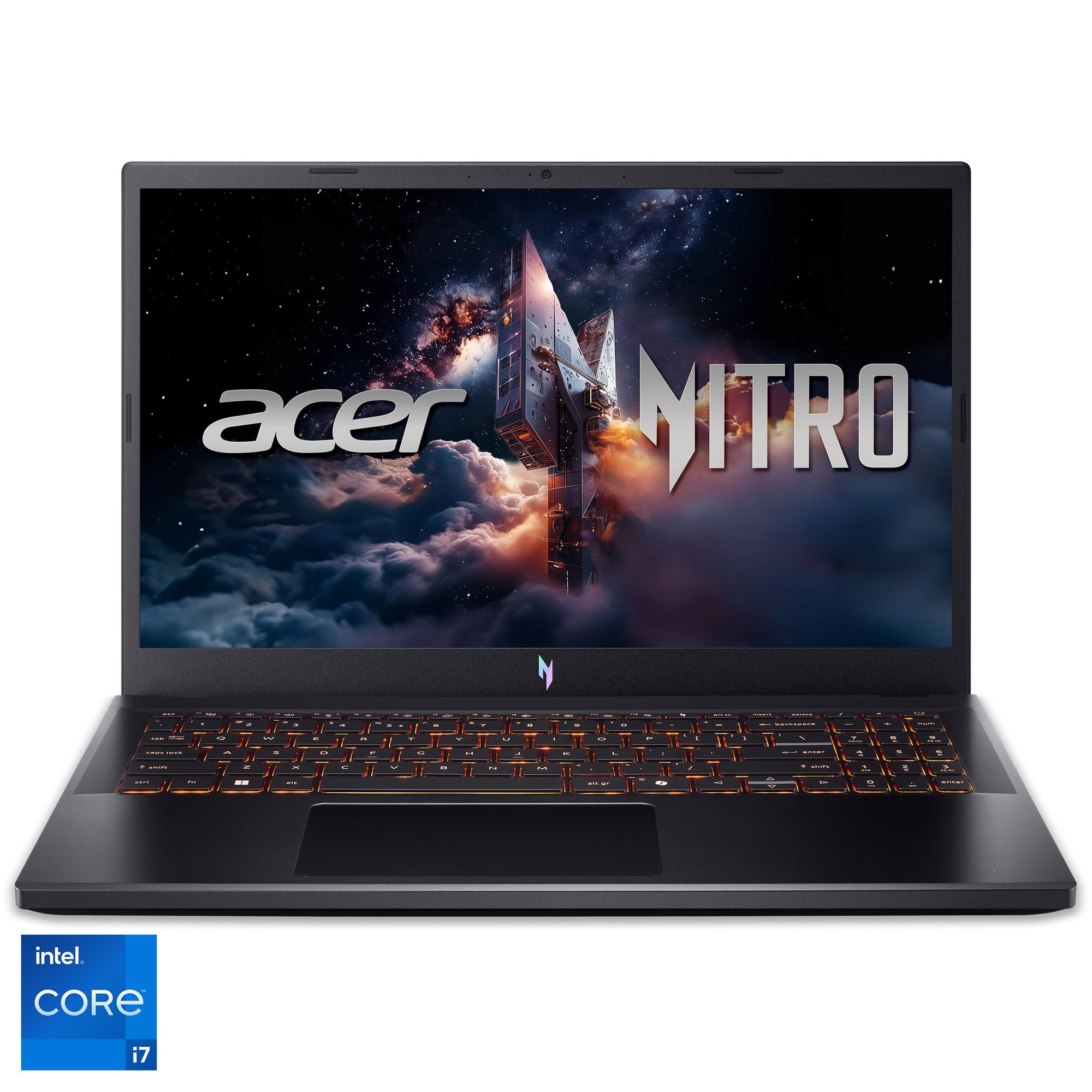 Laptop Gaming Acer Nitro V 15 ANV15-52-789A cu procesor Intel® Core™ i7-13620H pana la 4.9GHz, 15.6" Full-HD, IPS, 165Hz, 32GB DDR5 RAM, 1TB SSD, NVIDIA® GeForce RTX™ 4050 6GB GDDR6, No OS, Obsidian Black