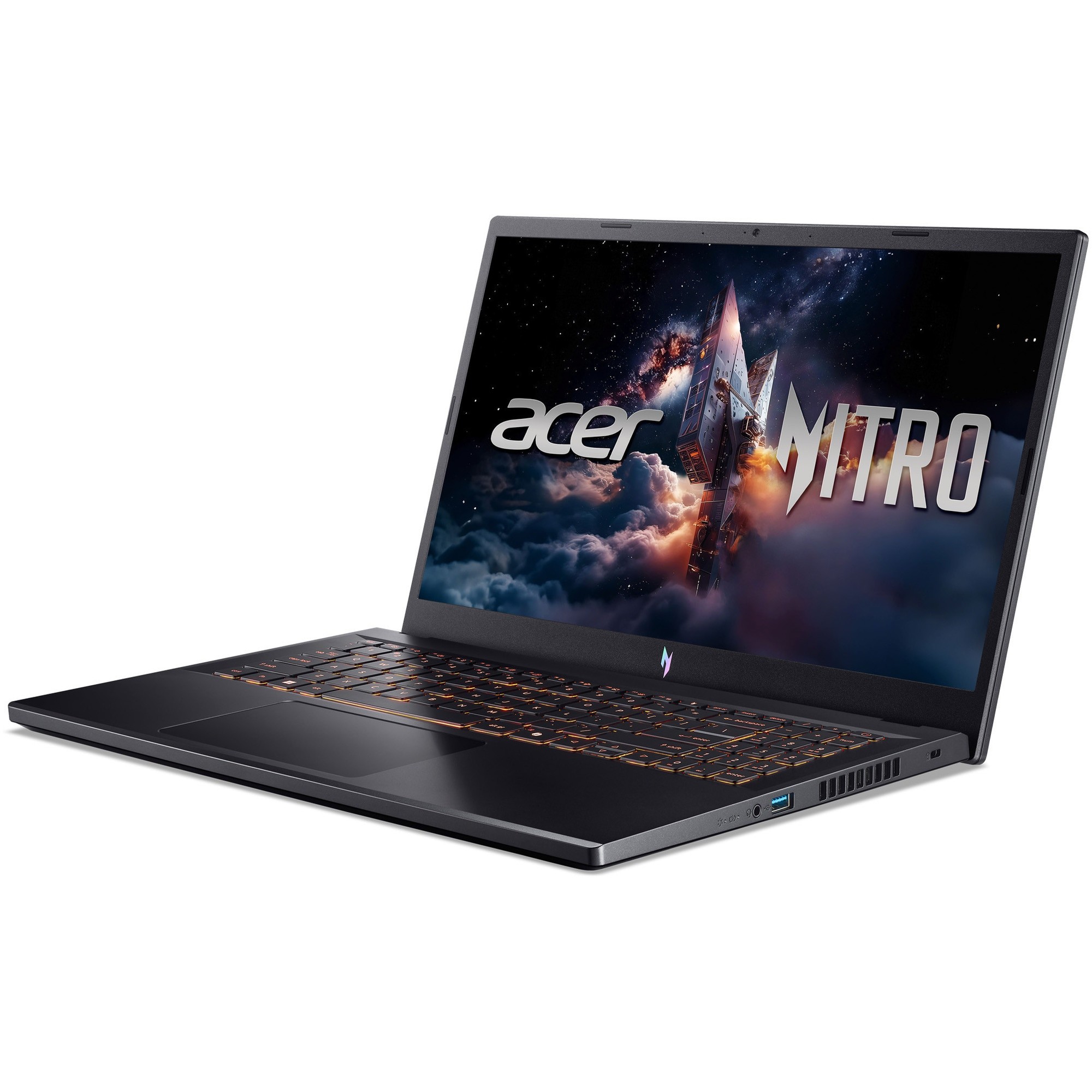 Laptop Gaming Acer Nitro V 15 ANV15-52-789A cu procesor Intel® Core™ i7-13620H pana la 4.9GHz, 15.6" Full-HD, IPS, 165Hz, 32GB DDR5 RAM, 1TB SSD, NVIDIA® GeForce RTX™ 4050 6GB GDDR6, No OS, Obsidian Black