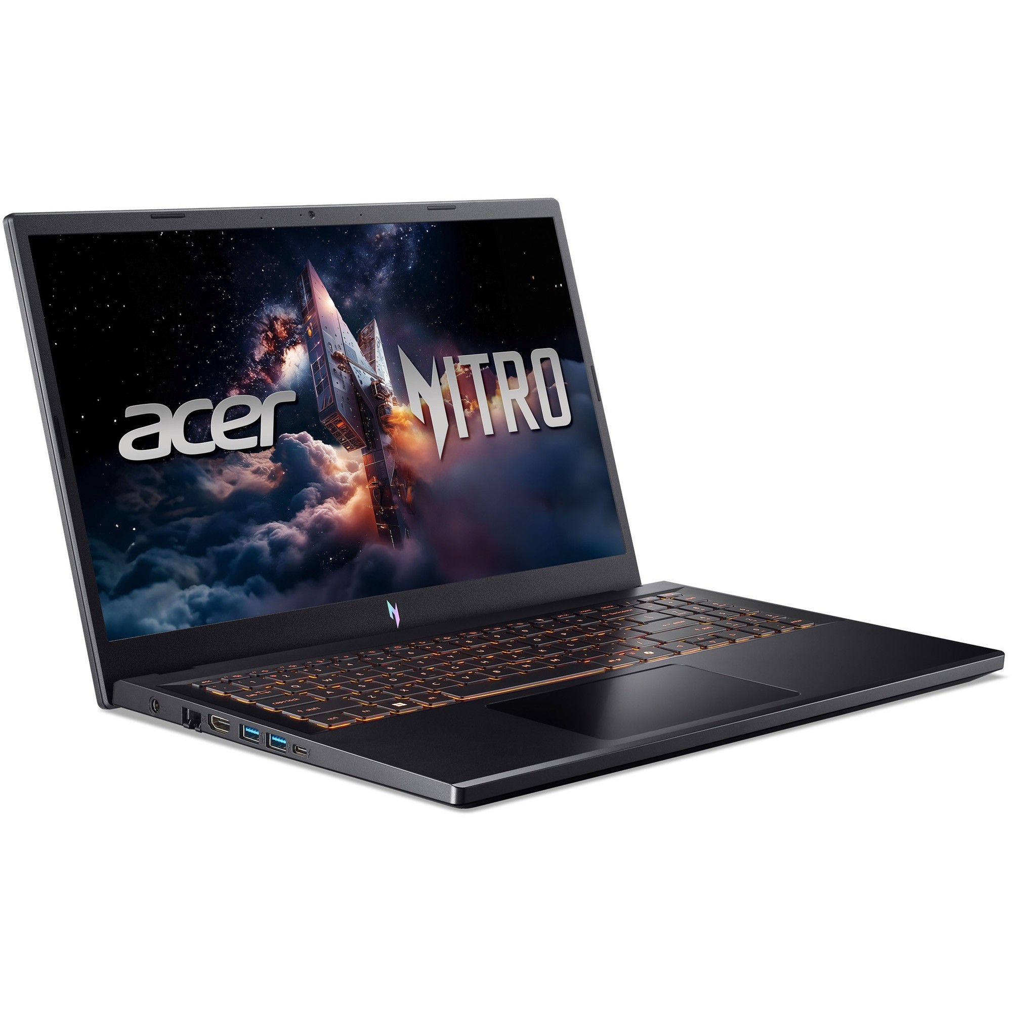 Laptop Gaming Acer Nitro V 15 ANV15-52-789A cu procesor Intel® Core™ i7-13620H pana la 4.9GHz, 15.6" Full-HD, IPS, 165Hz, 32GB DDR5 RAM, 1TB SSD, NVIDIA® GeForce RTX™ 4050 6GB GDDR6, No OS, Obsidian Black