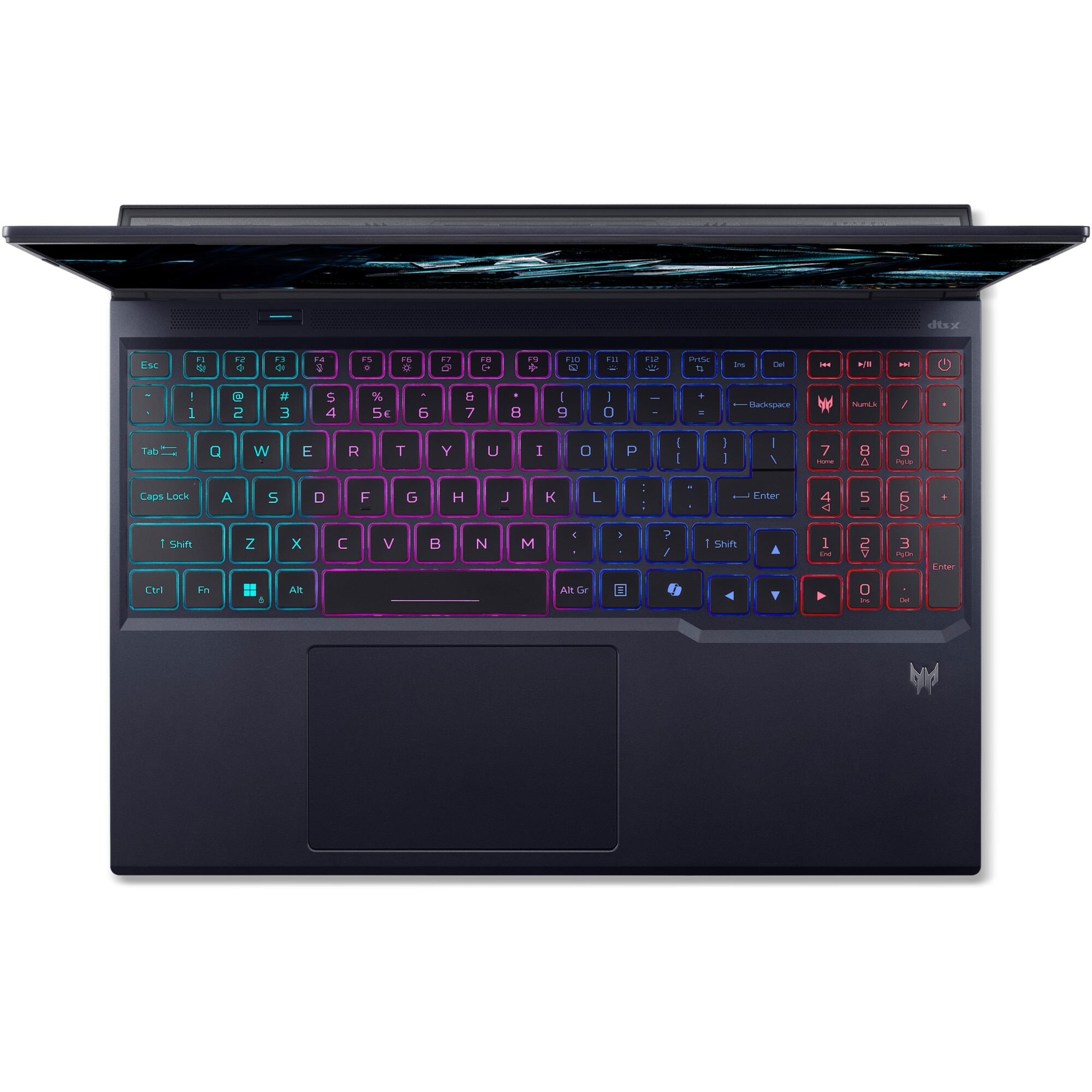 Laptop Gaming Acer Predator Helios Neo 16 AI PHN16-73-95ME cu procesor Intel® Core™ Ultra 9 275HX pana la 5.4GHz, 16" WQXGA, IPS, 240Hz, 64GB DDR5 RAM, 2TB SSD, NVIDIA® GeForce RTX™ 5070 8GB GDDR7, No OS, Abyssal Black