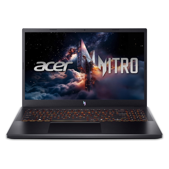 Laptop Acer Nitro V15 ANV15-52-76RD, NH.QZ8EX.004, 15.6", Intel Core i7-13620H (10-core), NVIDIA GeForce RTX 5060 (8GB GDDR7), 16GB 3200MHz (1x16GB) DDR4, Negru