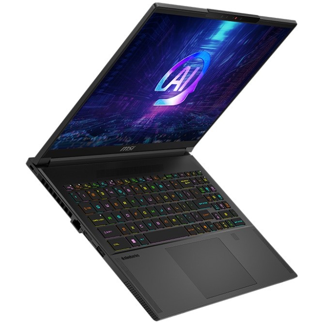 Laptop Gaming MSI Stealth A16 AI+ A3XVFG cu procesor AMD Ryzen™ AI 9 HX 370 pana la 5.1GHz, 16'', IPS, QHD+, 240Hz, 32GB LDDDR5x, 1TB SSD, NVIDIA® GeForce RTX™ 4060 8GB GDDR6, Windows 11 Home, Black