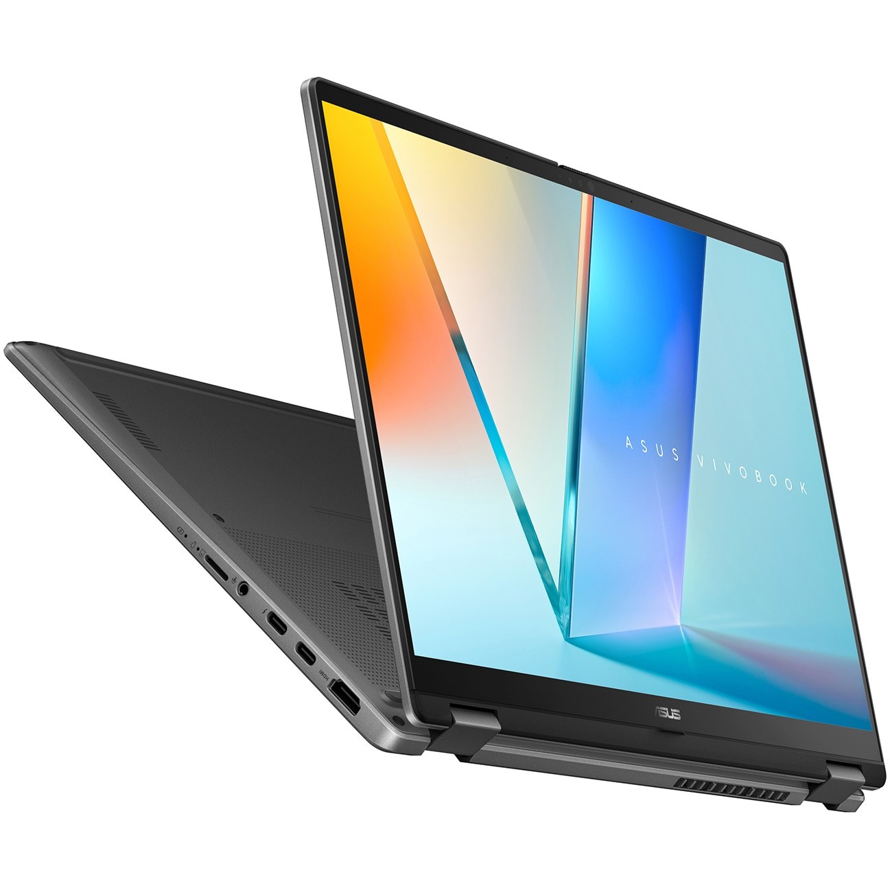 Laptop ASUS Vivobook 14 Flip TP3407SA cu procesor Intel® Core™ Ultra 7 258V pana la 4.8GHz, 14'', WUXGA, OLED, Touch, 32GB LPDDR5x RAM, 1TB SSD, Intel® Arc™ Graphics, Windows 11 Pro, Matte Gray