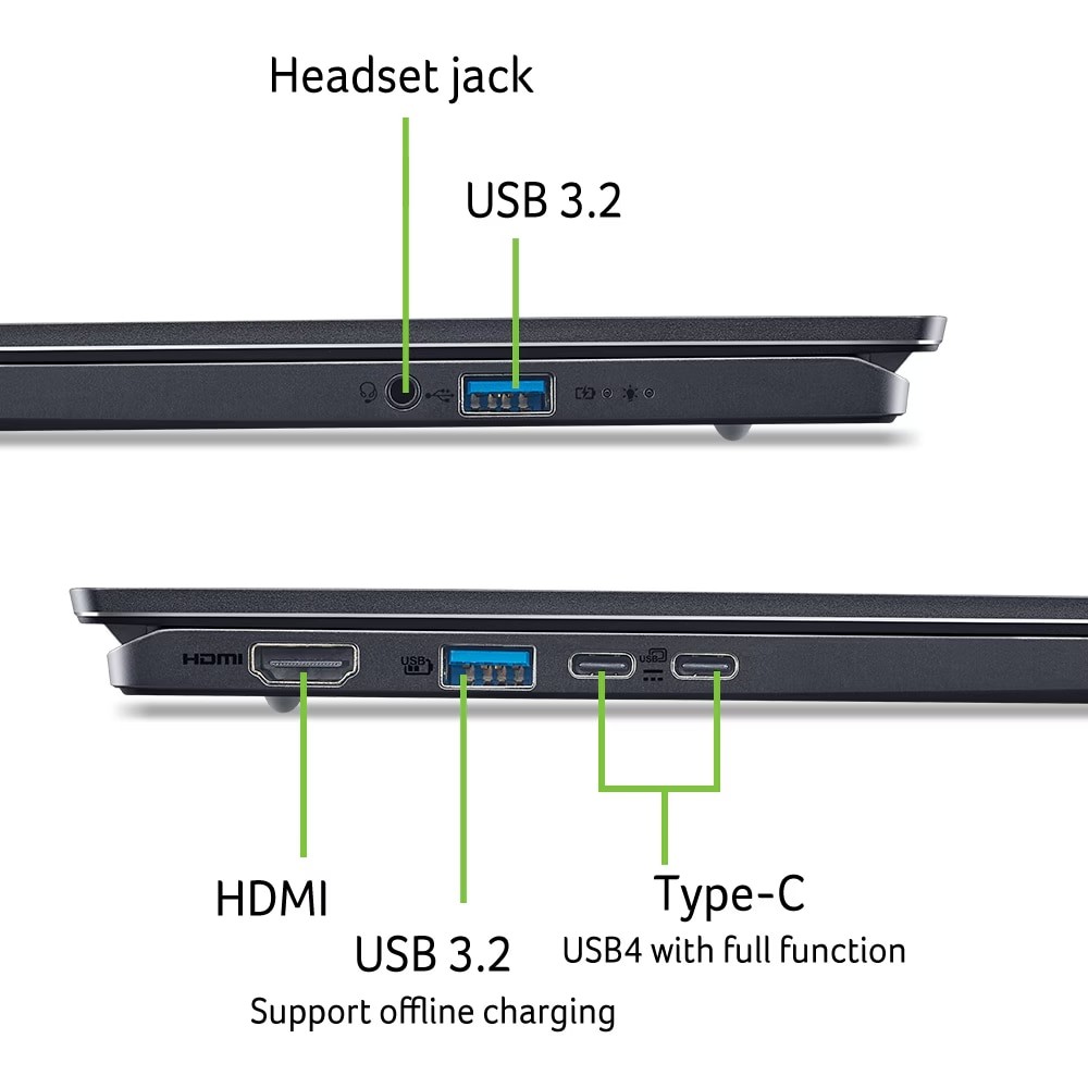 Laptop Acer Swift Go 16 AI OLED SFG16-61-R418 cu procesor AMD Ryzen™AI 7 350 pana la 5.0GHz, 16'', WUXGA+, OLED, 120Hz, 32GB LPDDR5X RAM, 1TB SSD, AMD Radeon™ 860M, Windows 11 Home, Titanium Gray