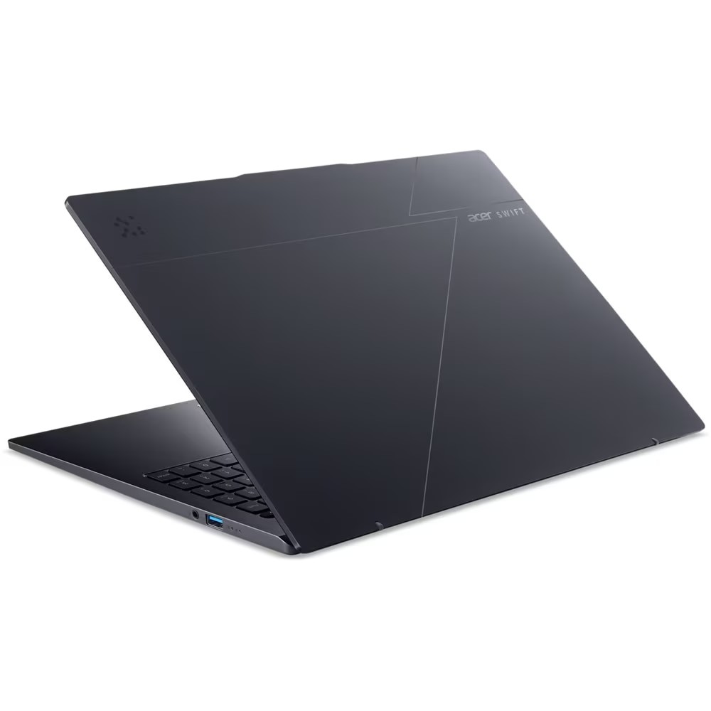 Laptop Acer Swift Go 16 AI OLED SFG16-61-R418 cu procesor AMD Ryzen™AI 7 350 pana la 5.0GHz, 16'', WUXGA+, OLED, 120Hz, 32GB LPDDR5X RAM, 1TB SSD, AMD Radeon™ 860M, Windows 11 Home, Titanium Gray