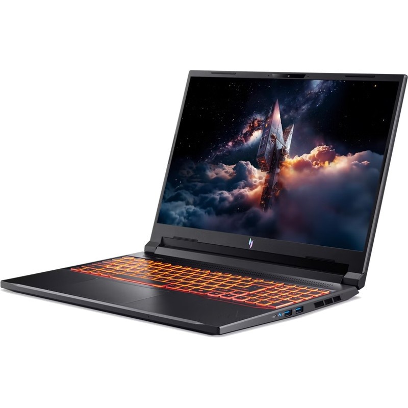 Laptop Acer Gaming 16'' Nitro V16 AI ANV16-61, WQXGA IPS 180Hz, Procesor AMD Ryzen™ AI 9 365 (24M Cache, up to 5.0 GHz), 32GB DDR5, 2x 1TB SSD, GeForce RTX 5070 8GB, No OS, Obsidian Black