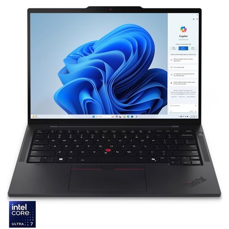 Laptop Lenovo ThinkPad T14s Gen 5 cu procesor Intel® Core™ Ultra 7 155U pana la 4.8GHz, 14" WUXGA, IPS, 16GB LPDDR5x RAM, 512GB SSD, Intel® Graphics, Windows® 11 Pro, Black, 3-year, Courier or Carry-in