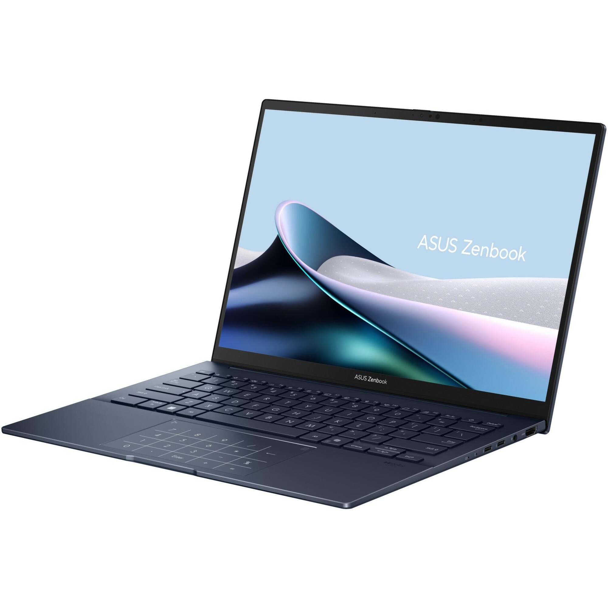 Laptop ASUS Zenbook 14 UX3405CA cu procesor Intel® Core™ Ultra 9 285H pana la 5.4GHz, 14'', 3K, OLED, Touch, 120Hz, 32GB LPDDR5X, 1TB SSD, Intel® Arc™ Graphics, Windows 11 Pro, Ponder Blue