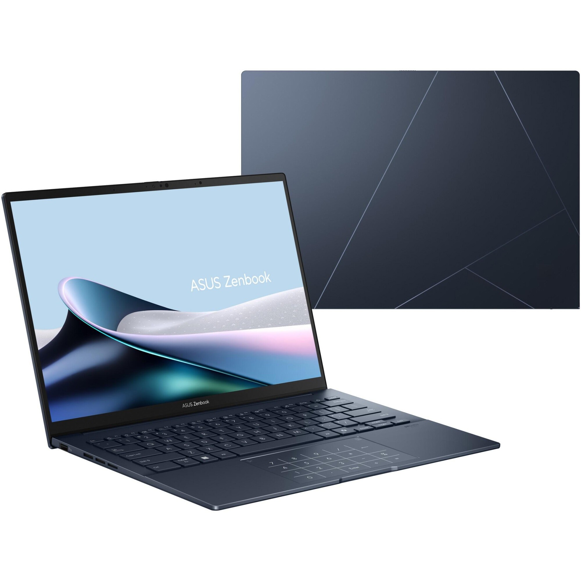 Laptop ASUS Zenbook 14 UX3405CA cu procesor Intel® Core™ Ultra 9 285H pana la 5.4GHz, 14'', 3K, OLED, Touch, 120Hz, 32GB LPDDR5X, 1TB SSD, Intel® Arc™ Graphics, Windows 11 Pro, Ponder Blue