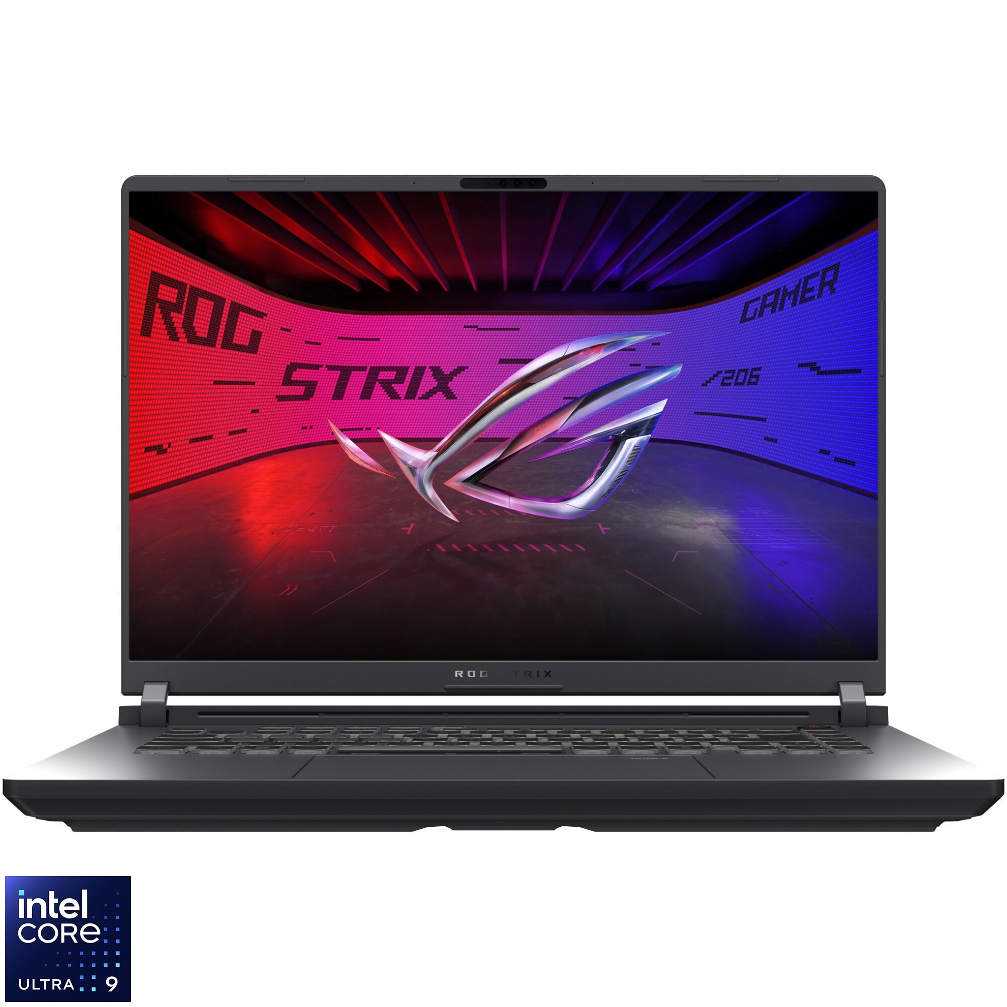 Laptop Gaming ASUS ROG Strix G16 G615LP cu procesor Intel® Core™ Ultra 9 275HX pana la 5.4GHz, 16'', 2.5K WQXGA, 240Hz, IPS, 16GB DDR5 RAM, 1TB SSD, NVIDIA® GeForce RTX™ 5070 8GB GDDR7, No OS, Eclipse Gray