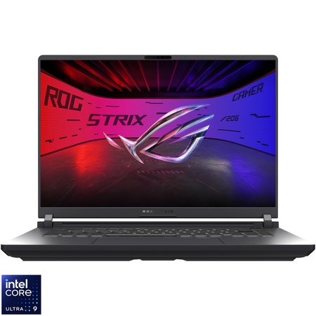 Laptop Gaming ASUS ROG Strix G16 G615LP cu procesor Intel® Core™ Ultra 9 275HX pana la 5.4GHz, 16'', 2.5K WQXGA, 240Hz, IPS, 16GB DDR5 RAM, 1TB SSD, NVIDIA® GeForce RTX™ 5070 8GB GDDR7, No OS, Eclipse Gray