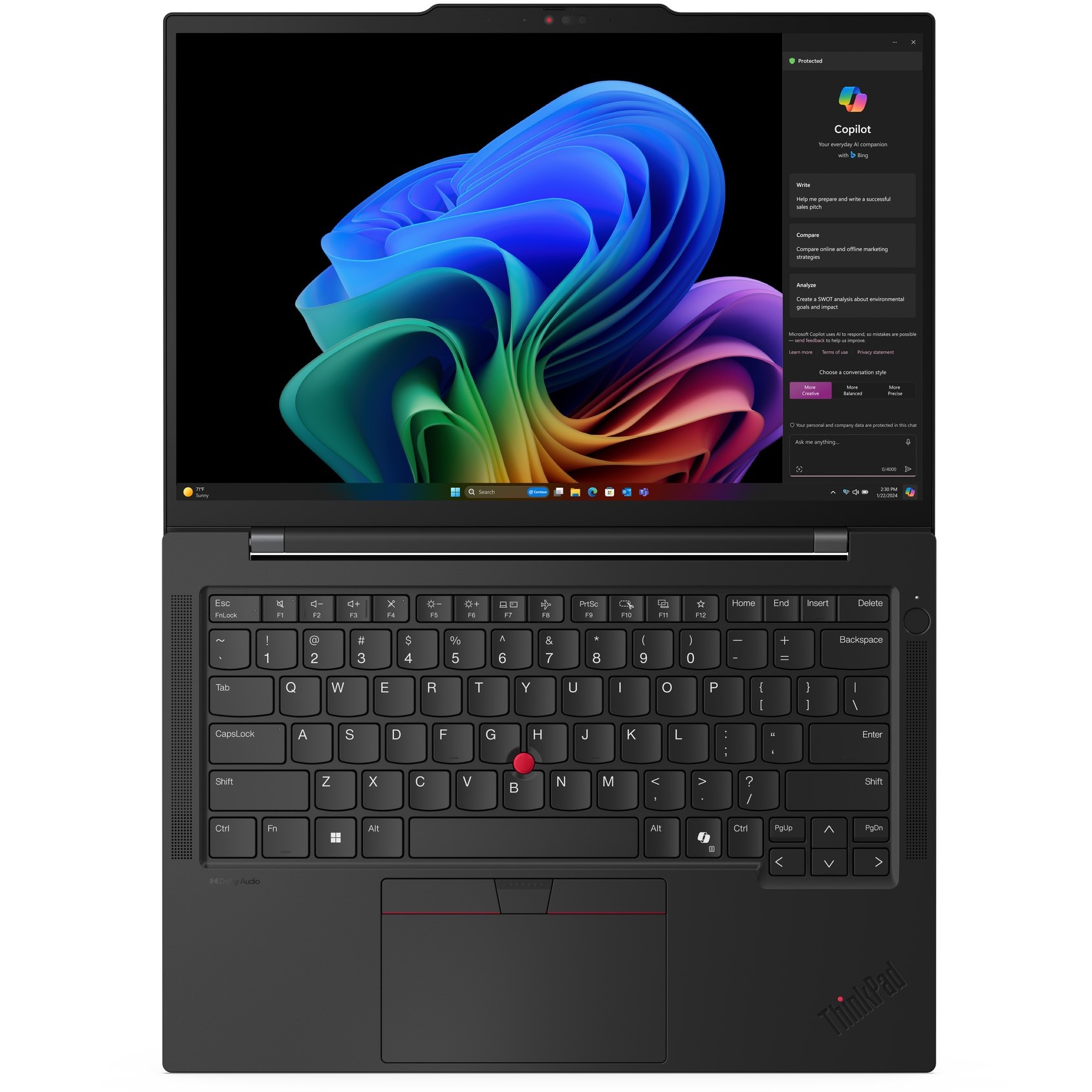Laptop ultraportabil Lenovo ThinkPad T14s Gen 6 cu procesor Snapdragon® X Elite X1E-78-100 pana la 3.4 GHz, 14", WUXGA, IPS, Touch, 32GB LPDDR5x, 1TB SSD, Qualcomm® Adreno™ , Windows 11 Pro, Black, 3Y Premier Support