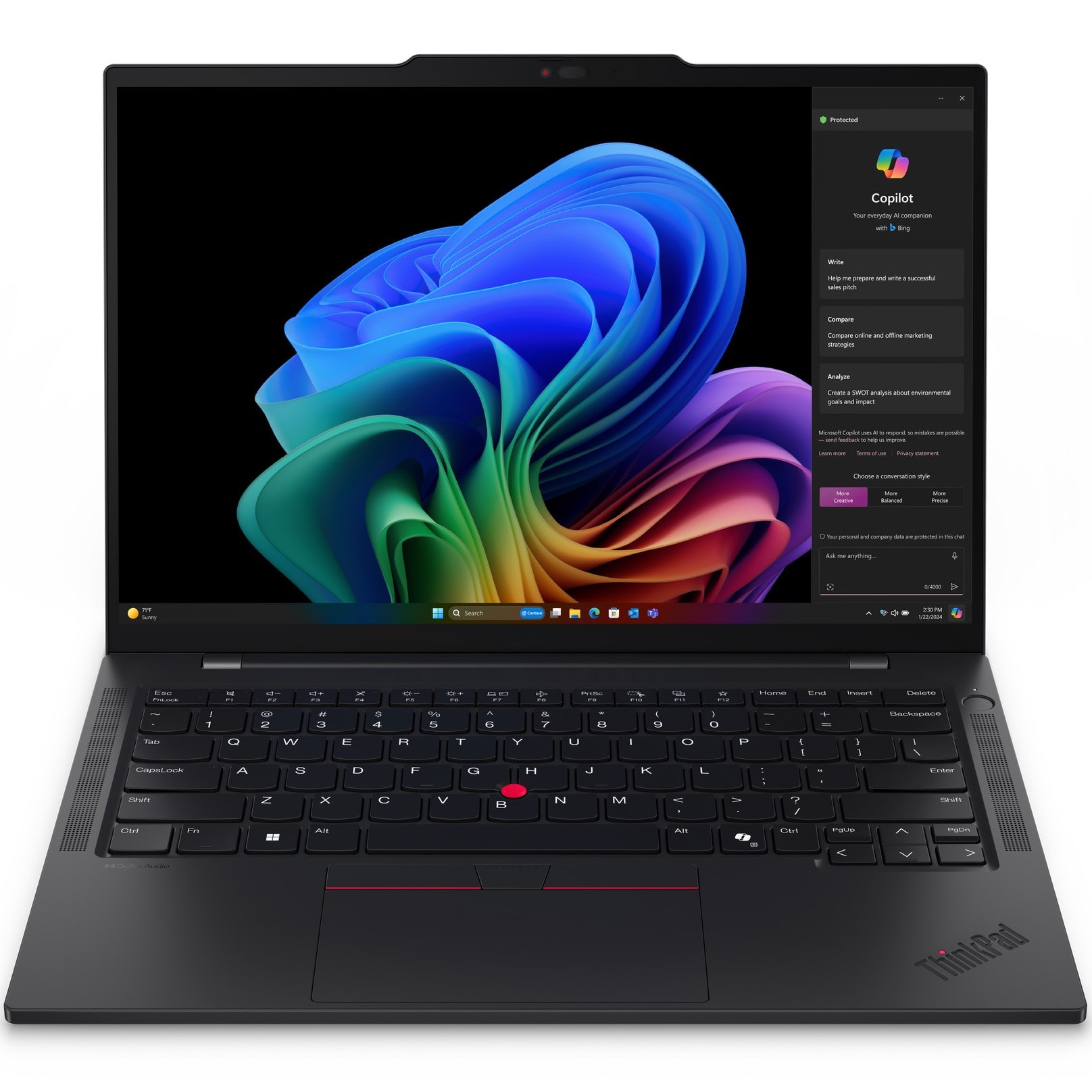 Laptop ultraportabil Lenovo ThinkPad T14s Gen 6 cu procesor Snapdragon® X Elite X1E-78-100 pana la 3.4 GHz, 14", WUXGA, IPS, Touch, 32GB LPDDR5x, 1TB SSD, Qualcomm® Adreno™ , Windows 11 Pro, Black, 3Y Premier Support