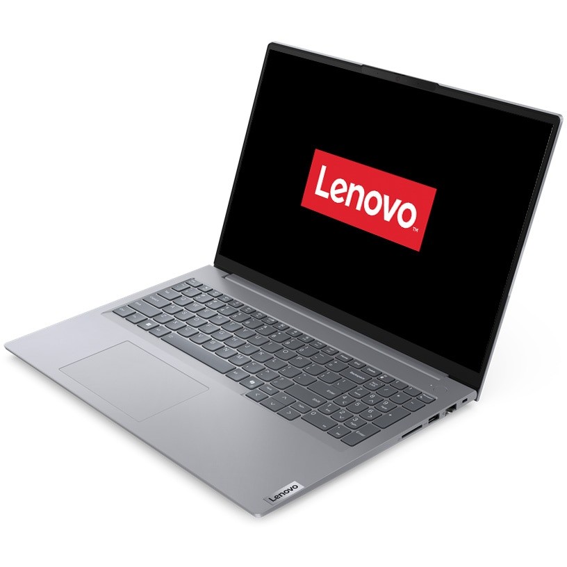 Laptop Lenovo ThinkBook 16 G7 IML cu procesor Intel® Core™ Ultra 7 155H pana la 4.8GHz, 16" WUXGA, IPS, 16GB DDR5, 512GB SSD, Intel® Arc™ Graphics, No OS, Arctic Grey, 3Y Courier/Carry-in upgrade