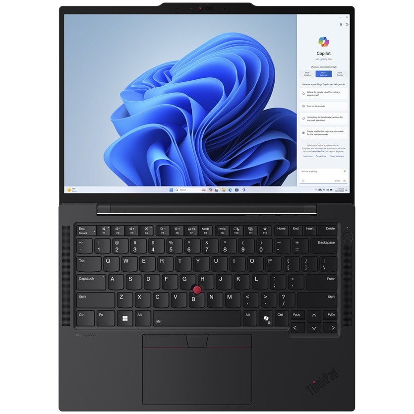 Laptop Lenovo ThinkPad T14s Gen 5 cu procesor Intel® Core™ Ultra 7 155U pana la 4.8 GHz, 14", WUXGA, IPS, 16GB LPDDR5x, 512GB SSD, Intel® Graphics, Windows 11 Pro, Black, 3Y Premier Support