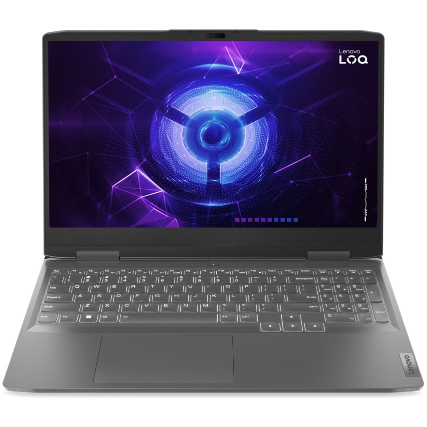 Laptop Gaming Lenovo LOQ 15IRH8 cu procesor Intel® Core™ i5-12450H pana la 4.4 GHz, 15.6", Full HD, IPS, 144Hz, G-SYNC, 16GB, 512GB SSD, NVIDIA GeForce RTX 4050 6GB GDDR6, No OS, Storm Grey