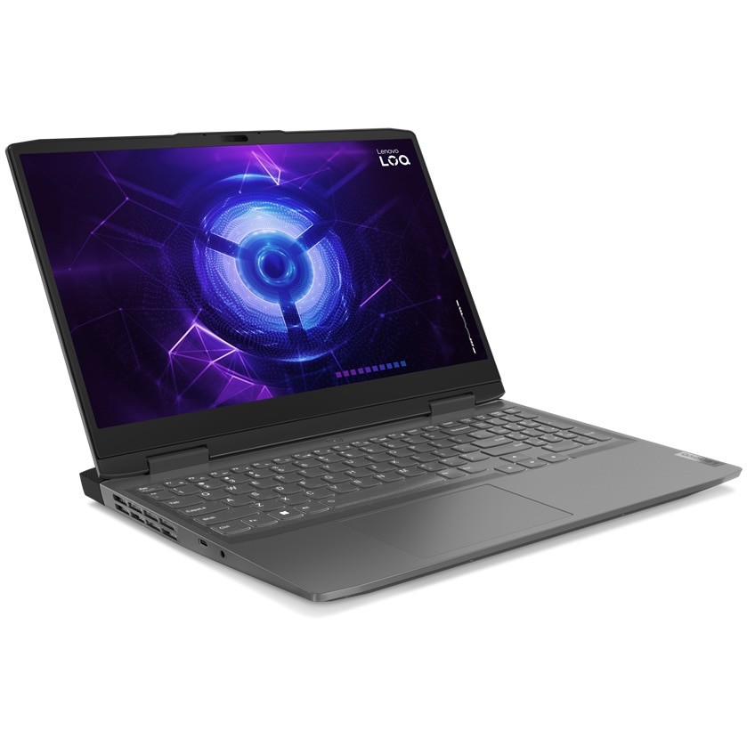 Laptop Gaming Lenovo LOQ 15IRH8 cu procesor Intel® Core™ i5-12450H pana la 4.4 GHz, 15.6", Full HD, IPS, 144Hz, G-SYNC, 16GB, 512GB SSD, NVIDIA GeForce RTX 4050 6GB GDDR6, No OS, Storm Grey