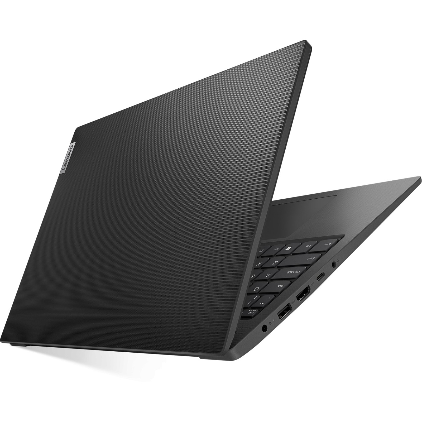 Laptop Lenovo V15 G4 AMN, 15.6" Full HD, AMD Ryzen™ 3 7320U pana la 4.1 GHz, 8 GB RAM LPDDR5 5500, 512 GB SSD, AMD Radeon 610M, Free Dos, Business Black 512 GB