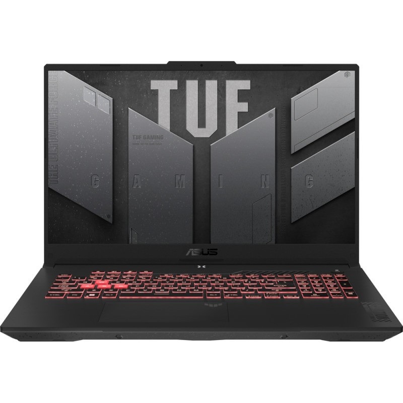 Laptop Gaming ASUS TUF A17 FA707NUG cu procesor AMD Ryzen™ 7 7445HS pana la 4.7GHz, 17.3'', Full HD, 144Hz, IPS, 40 GB DDR5, 6.4 TB SSD, NVIDIA® GeForce RTX™ 4050 6GB GDDR6, No OS, Mecha Gray