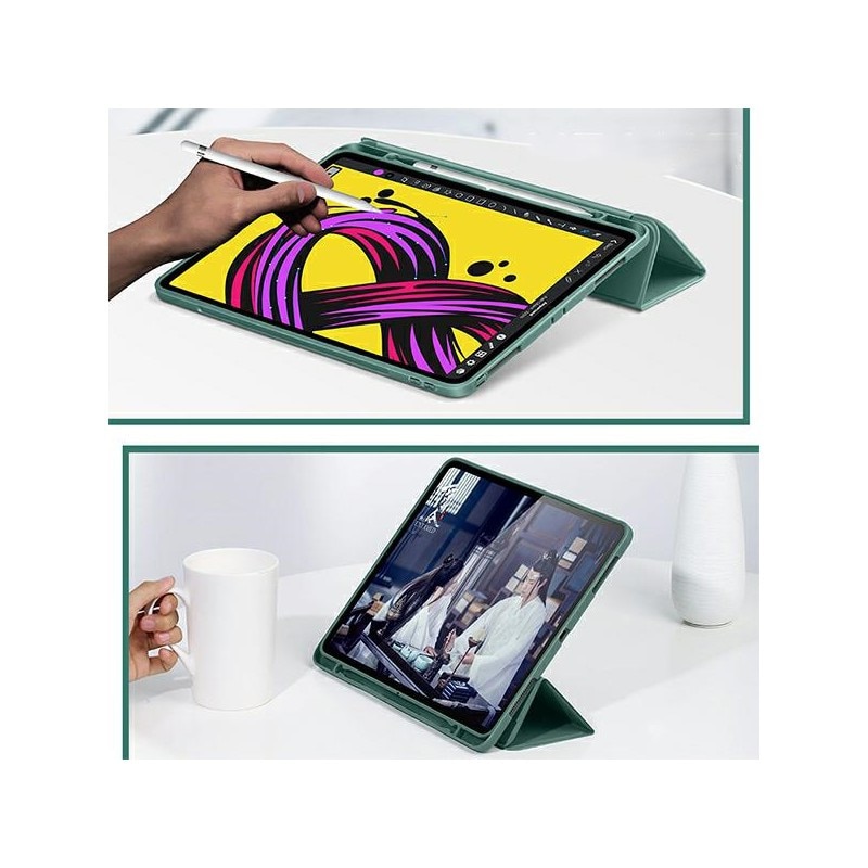 Husa Usams Winto Smartcase Compatibila Cu Ipad Air 4 2020 10.9" Verde