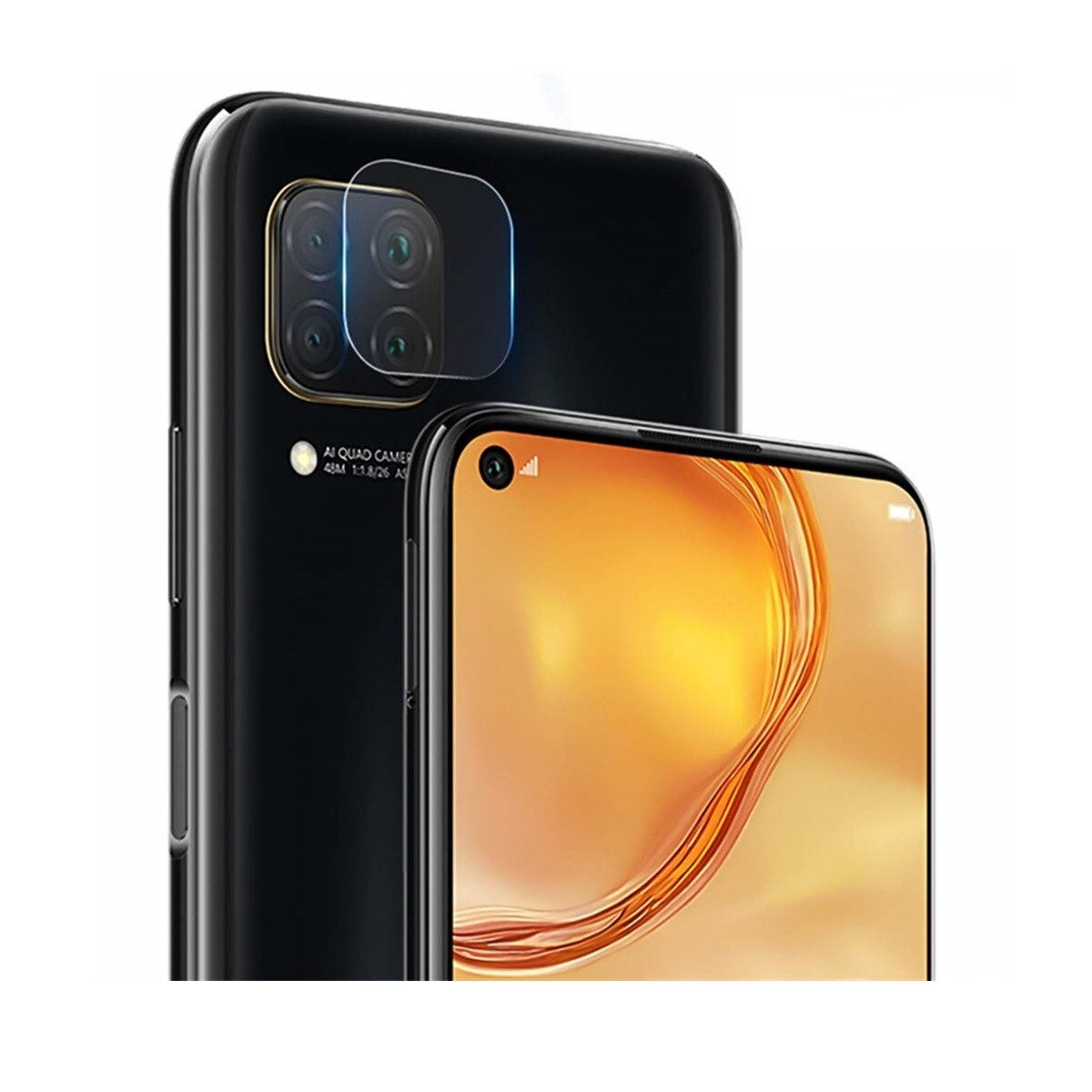 Compatibil cu Huawei P40 Lite - 3MK Camera hibridă Folie de protecție (4 buc)