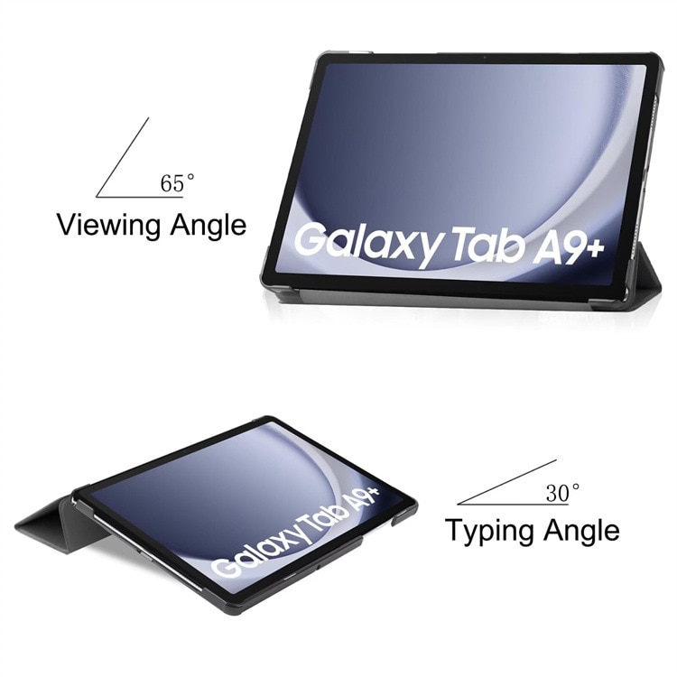 Husa de protectie tableta pentru Samsung Galaxy Tab A9 Plus, 11 inchi, 2023, cu protectie automata de somn, VIENOD, Negru