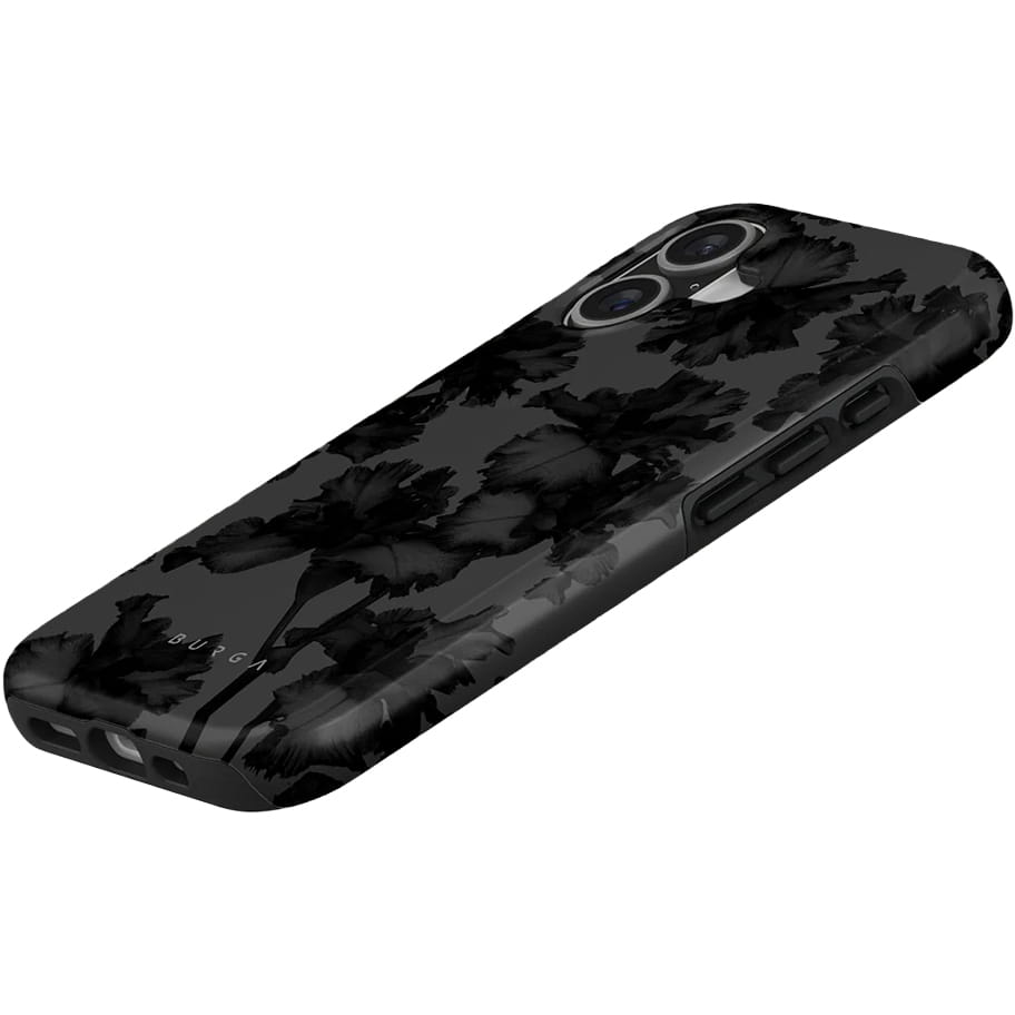 Husa, Burga Nucturnal Tough Magnetic pentru iPhone 17, Negru Cu Model Floral