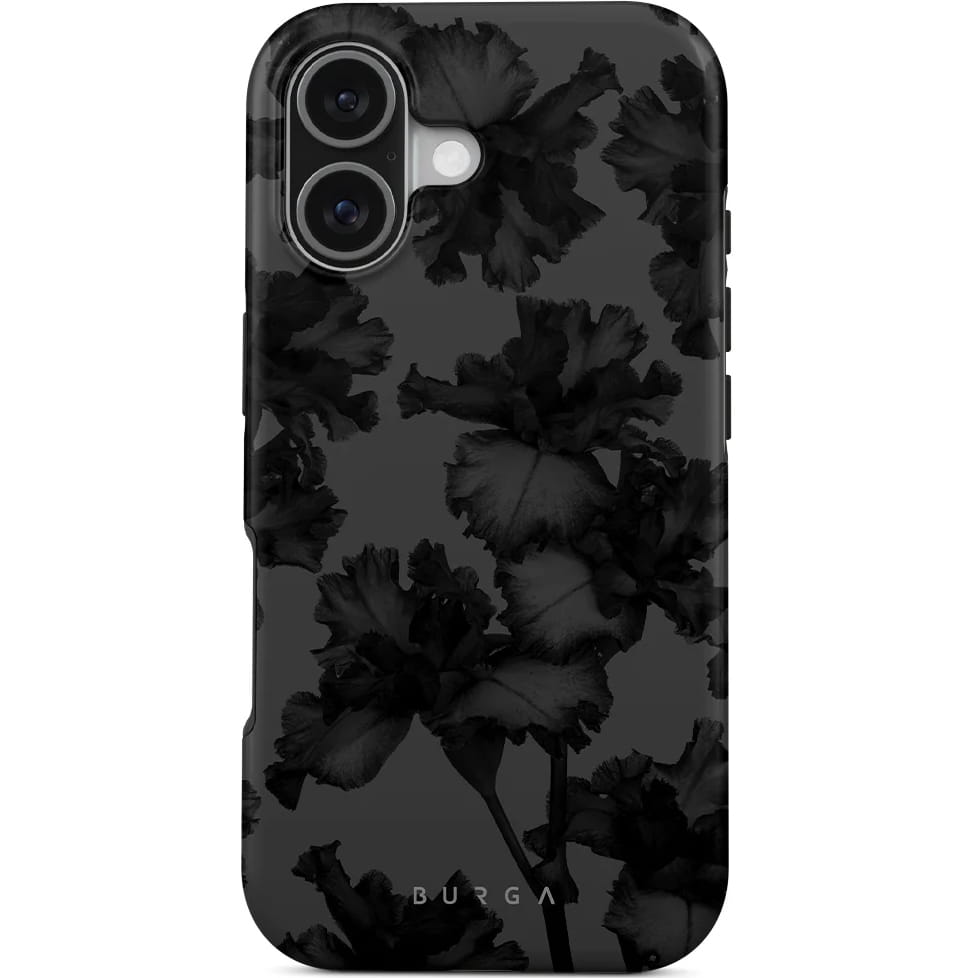 Husa, Burga Nucturnal Tough Magnetic pentru iPhone 17, Negru Cu Model Floral