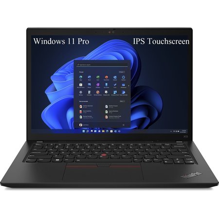 Laptop Lenovo ThinkPad X13 Gen 3 (AMD), 13.3" WUXGA 1920x1200 IPS Touch Screen, AMD Ryzen 5 PRO 6650U 6-core, 16 GB DDR5, 2TB SSD m2 PCIe, AMD Radeon 660M Graphics, Windows 11 Pro, Aluminium Case 1.25 kg Black