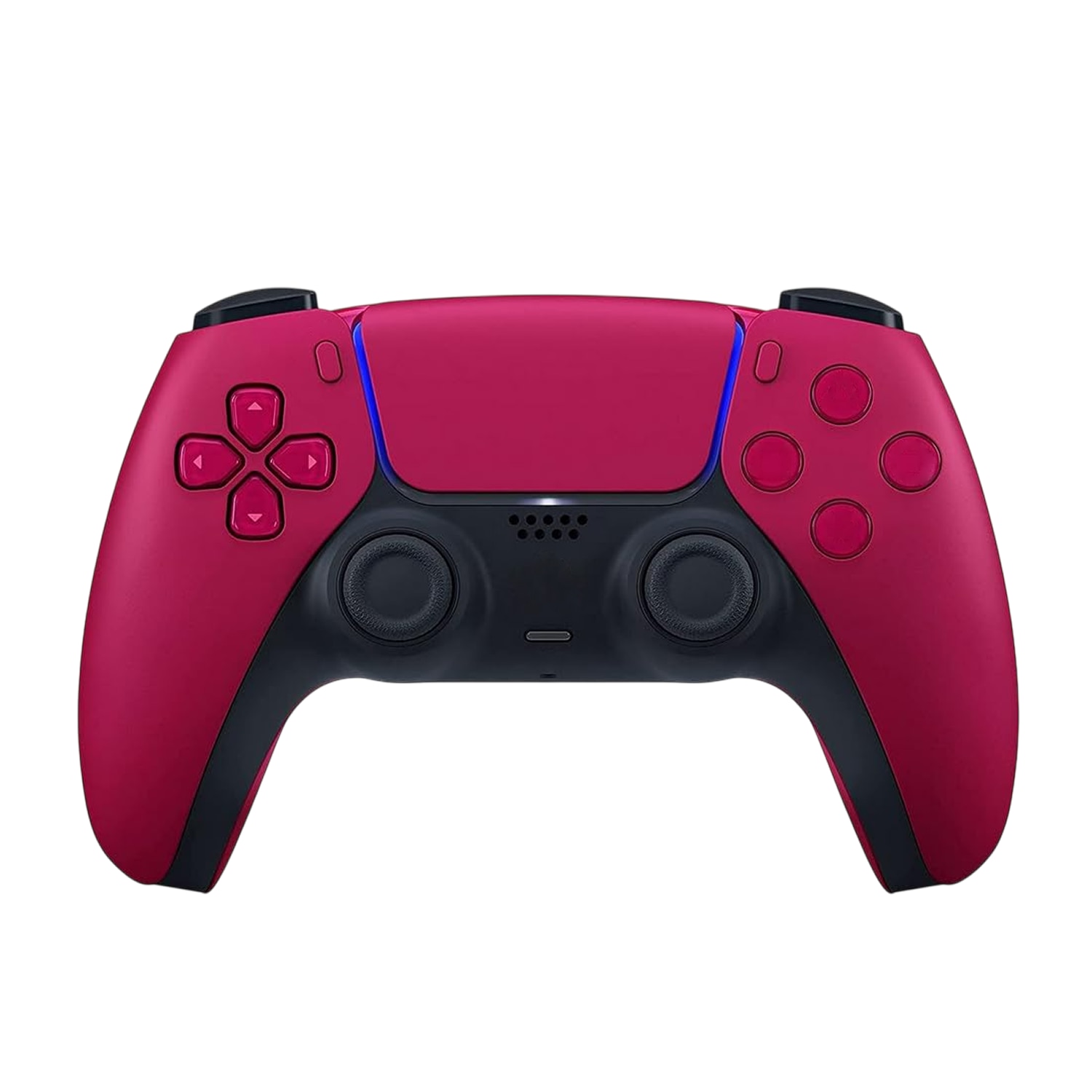 Controller Wireless Dual-Sense pentru PS5/PS4/PS4 PRO/PS4 SLIM, rosu inchis, senzor de miscare, incarcator dual inclus, HAPPY JOKER®