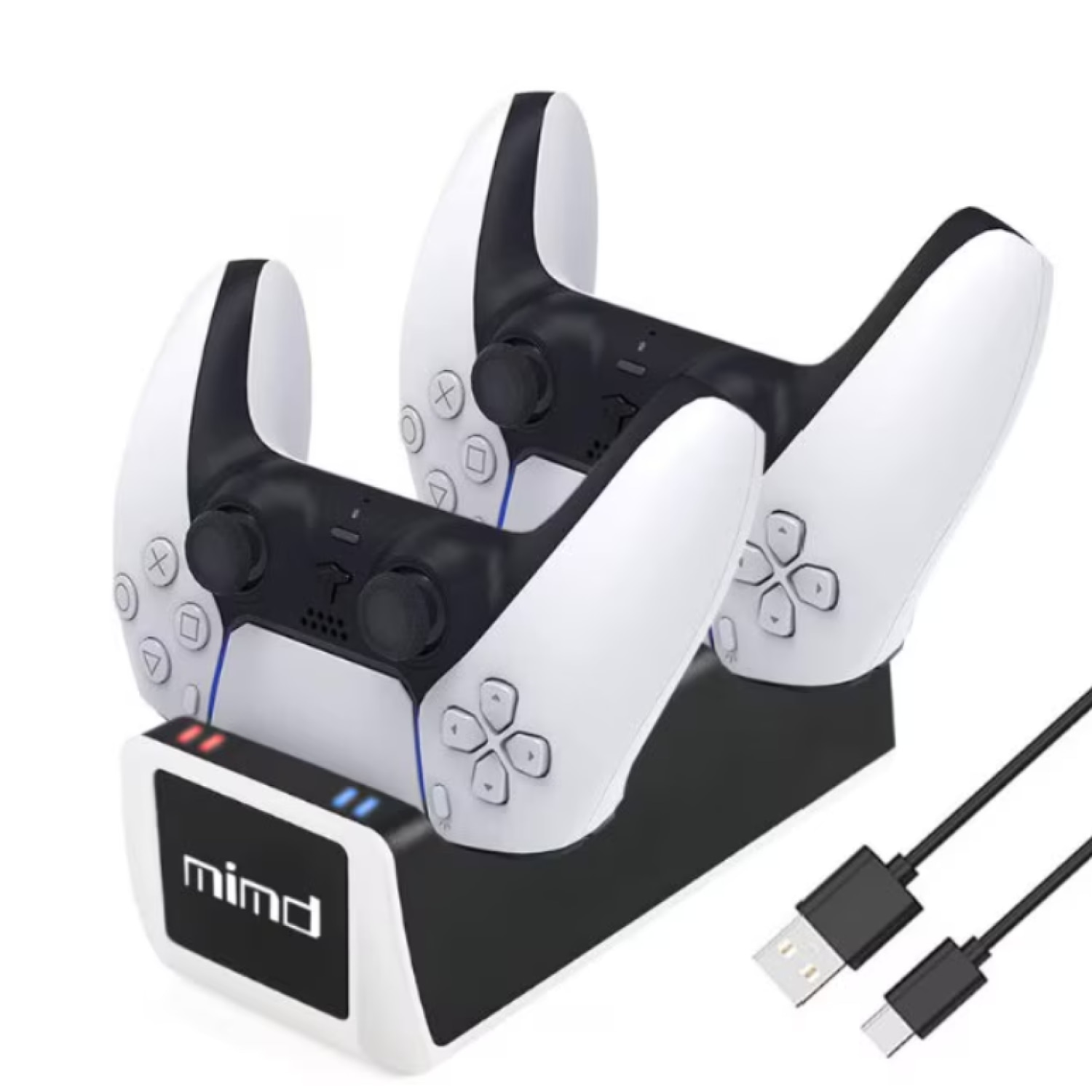 Controller Wireless Dual-Sense pentru PS5/PS4/PS4 PRO/PS4 SLIM, rosu inchis, senzor de miscare, incarcator dual inclus, HAPPY JOKER®