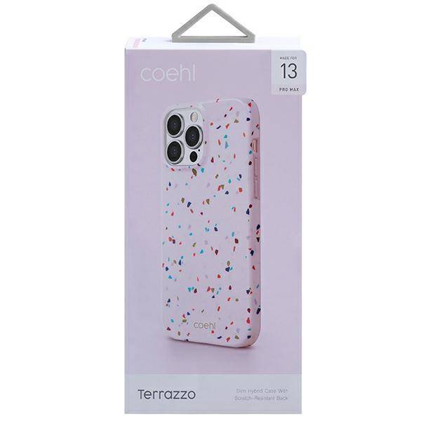 Husa de protectie UNIQ Coehl Terrazzo pentru iPhone 13 Pro Max, Blush Pink