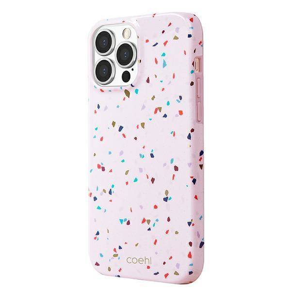 Husa de protectie UNIQ Coehl Terrazzo pentru iPhone 13 Pro Max, Blush Pink