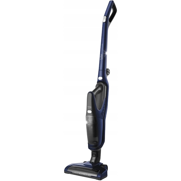 Aspirator vertical Beko VRT61821VD 2 in 1, 21.6 V, 70min, albastru, 122x27x22cm