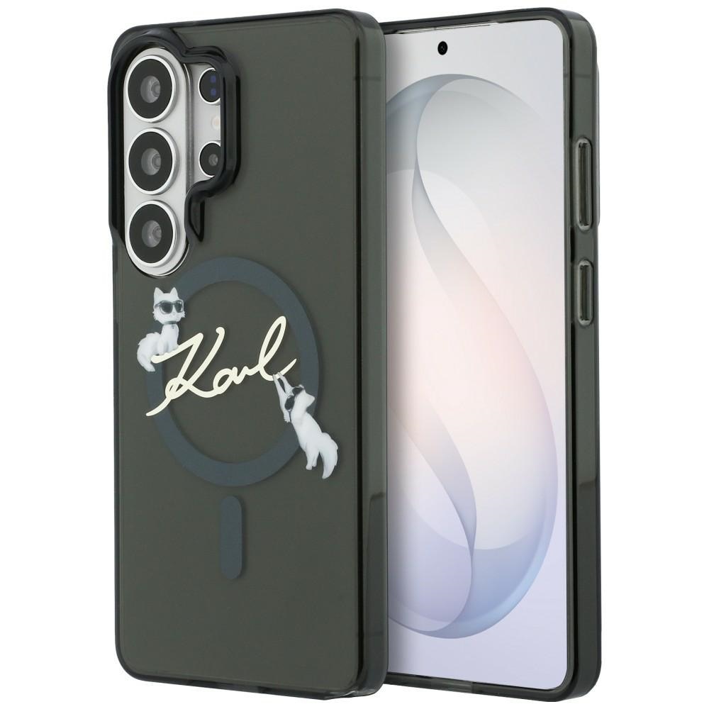 Husa Karl Lagerfeld IML KC Script cu MagSafe compatibila cu Samsung Galaxy S26 Ultra, Negru